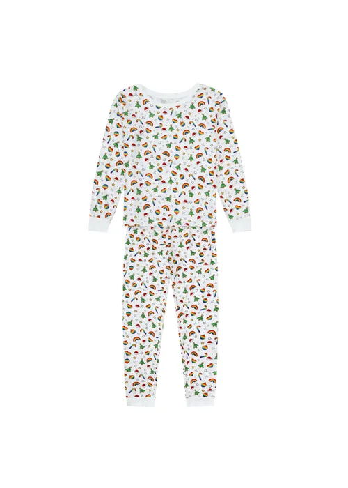 My Christmas Pyjamas White Christmas Full Of Pride Two Piece Long Matching Pyjama Set - Size 12-14 Image 1
