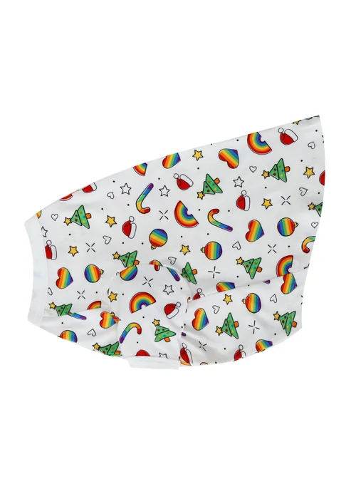 My Christmas Pyjamas White Christmas Full Of Pride Pet One Piece Matching Pyjamas - XL Image 1