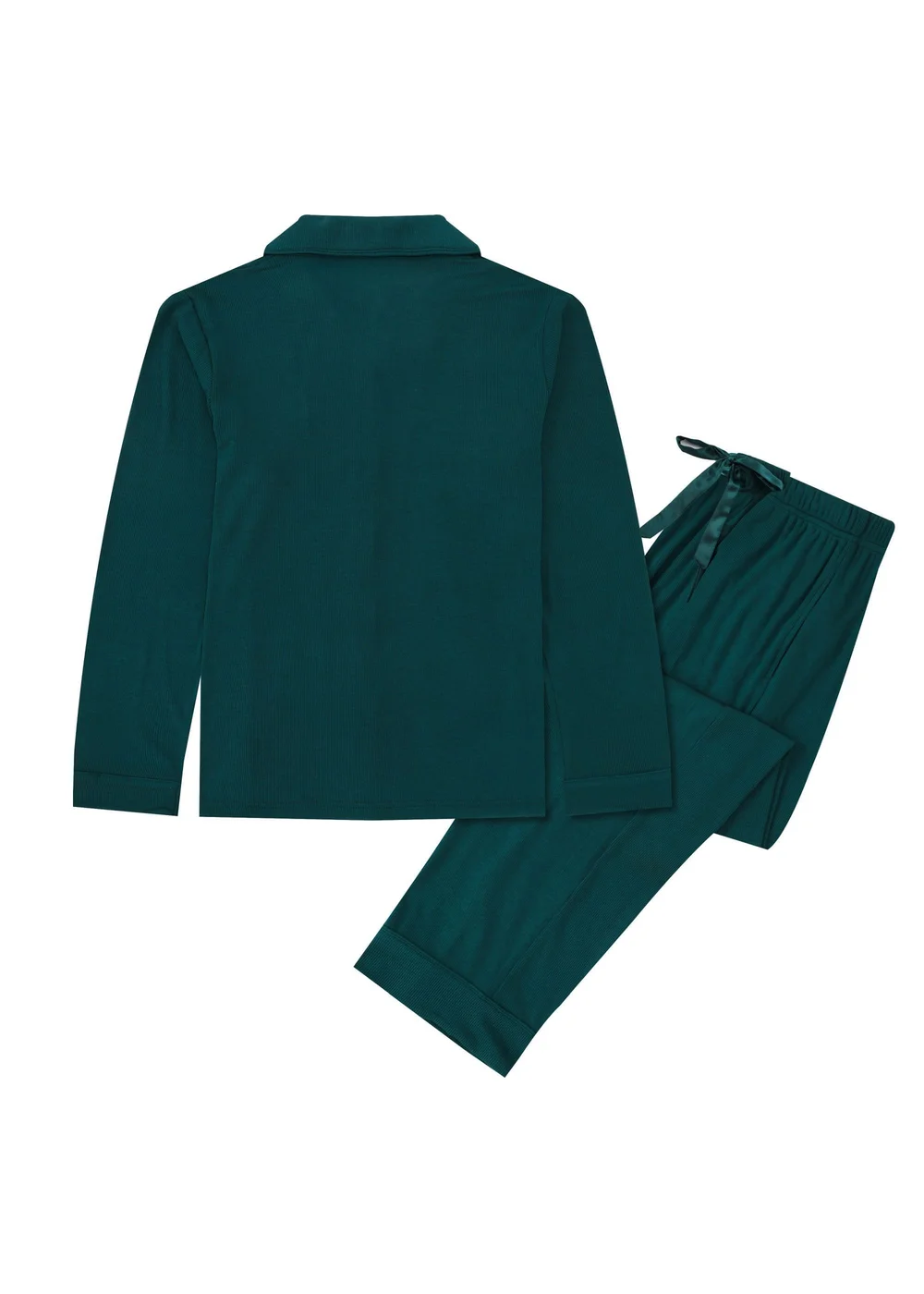 Pyjamily Emerald Green Midnight Jewel Women's Two-Piece Long Matching Pyjama Set - 20-22 Image 3