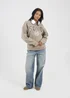 Brave Soul Taupe Slogan Crew Neck Sweatshirt - XL Image 4