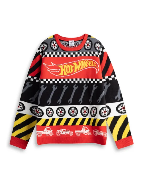Vanilla Underground Hot Wheels Multicolor Christmas Jumper - S Image 1