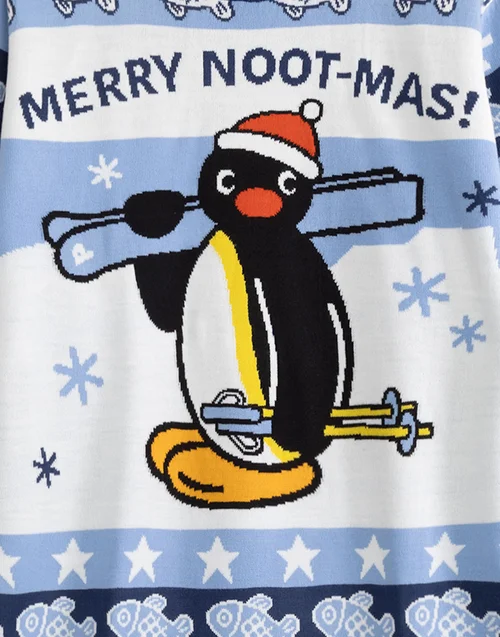 Vanilla Underground Pingu Blue Christmas Jumper - 2XL Image 4