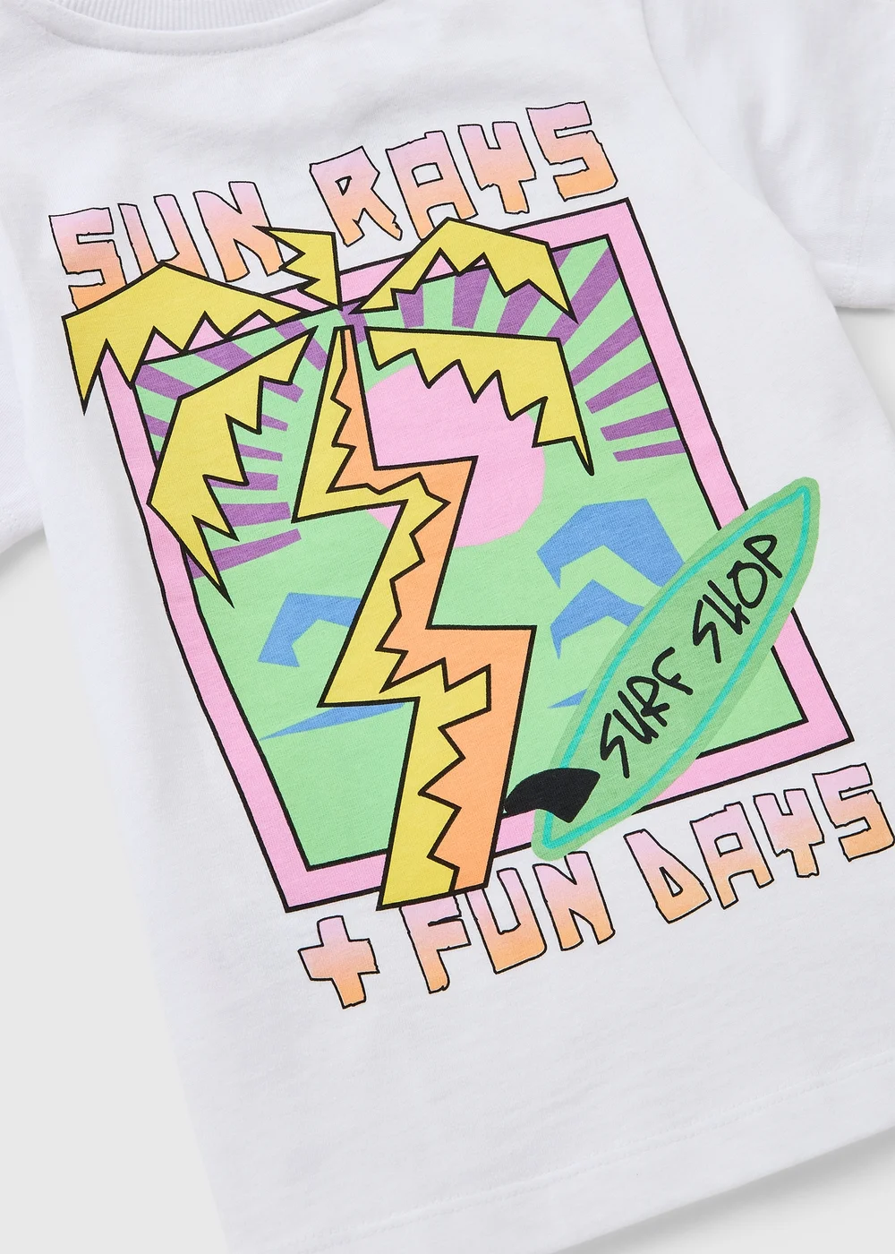 Boys White Sun Rays T-Shirt (1-7yrs) - 1-1.5 Yrs Image 2