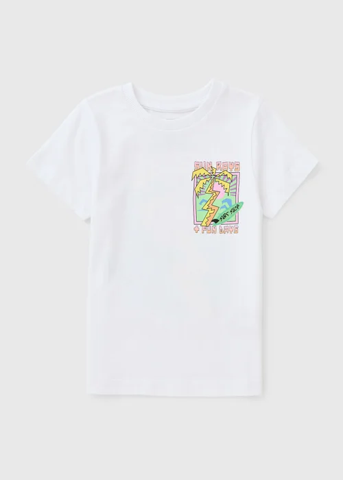 Boys White Sun Rays T-Shirt (1-7yrs) - 1-1.5 Yrs Image 1