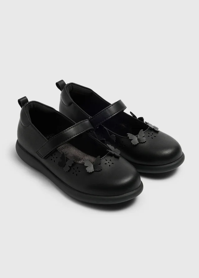 Girls Black Mary Jane School Shoes (Younger 8-Older 3)