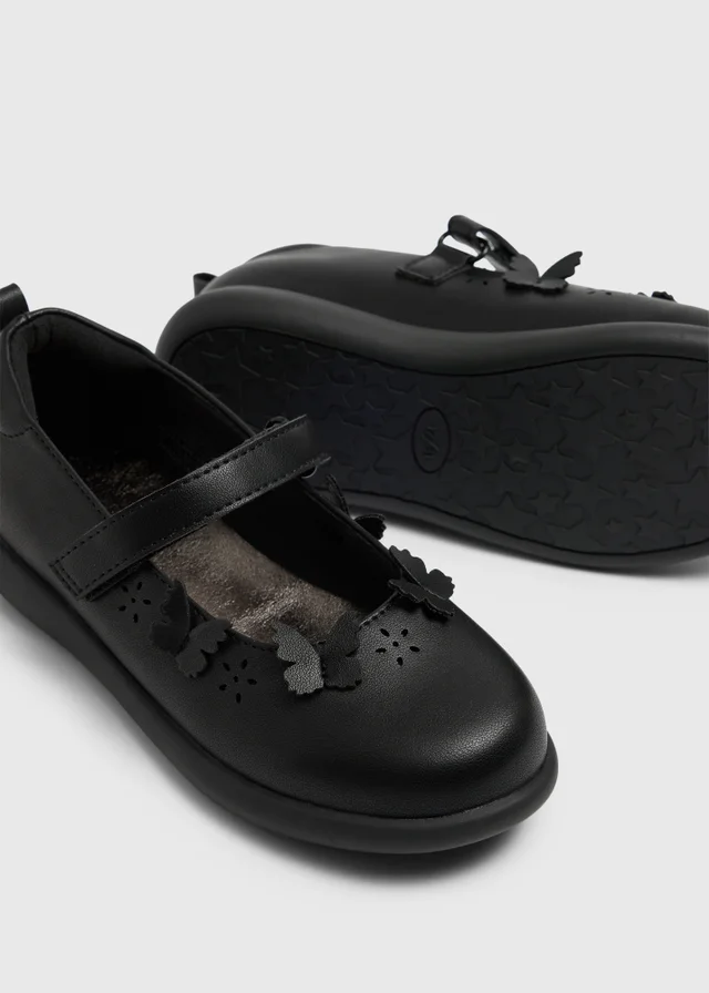 Girls Black Mary Jane School Shoes (Younger 8-Older 3)