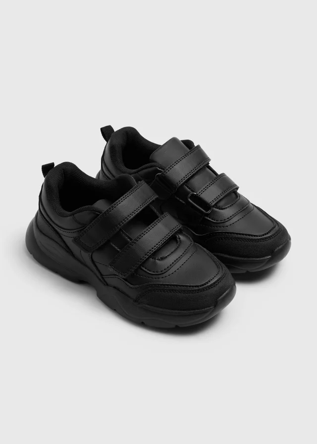 Boys Black Scuff Resistant School Shoes (Younger 8-Older 6)