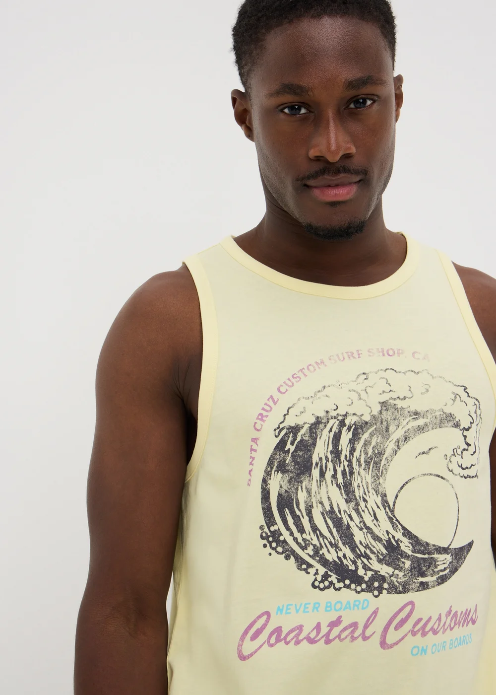 Yellow Coastal Wave Vest Top - XL Image 3