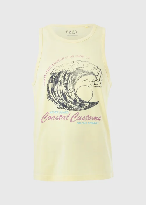 Yellow Coastal Wave Vest Top - XL Image 4