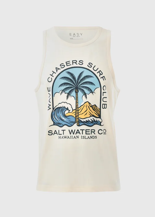 Ecru Salt Water Graphic Vest - S Image 4