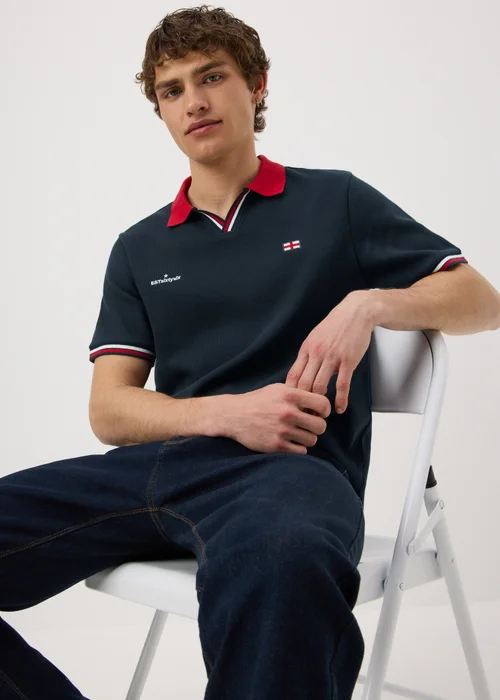 Navy World Cup England Polo Shirt - XS Image 1