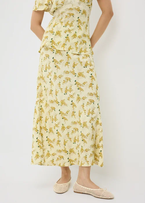 Yellow Floral Midaxi Co Ord Skirt - 8 Image 2