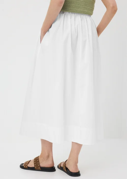 White Poplin Maxi Skirt - 22 Image 2