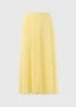 Yellow Pleated Midaxi Skirt - 8 Image 4