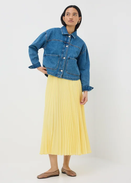 Yellow Pleated Midaxi Skirt - 8 Image 1