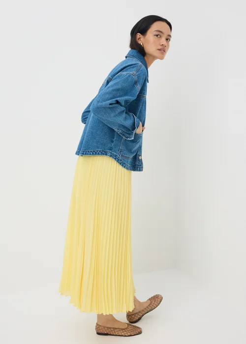 Yellow Pleated Midaxi Skirt - 8 Image 2