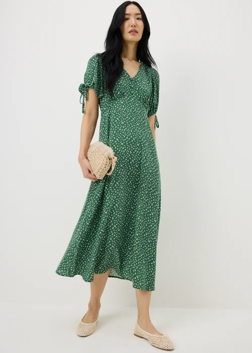 Green Ditsy Floral Midi Tea Dress - 8 | Matalan Green Ditsy Floral Midi Tea Dress - 8 | Matalan