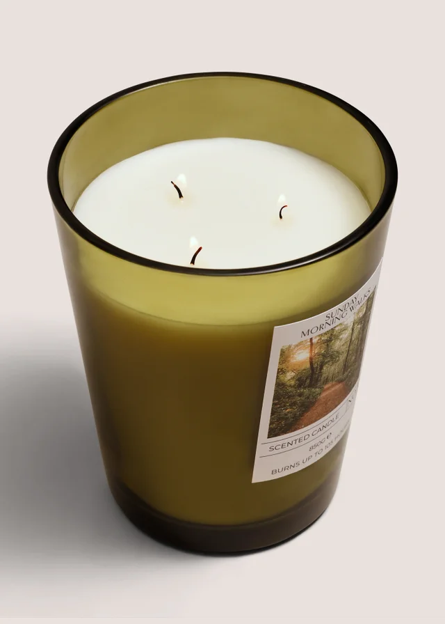 Sunday Morning Walks Large Candle