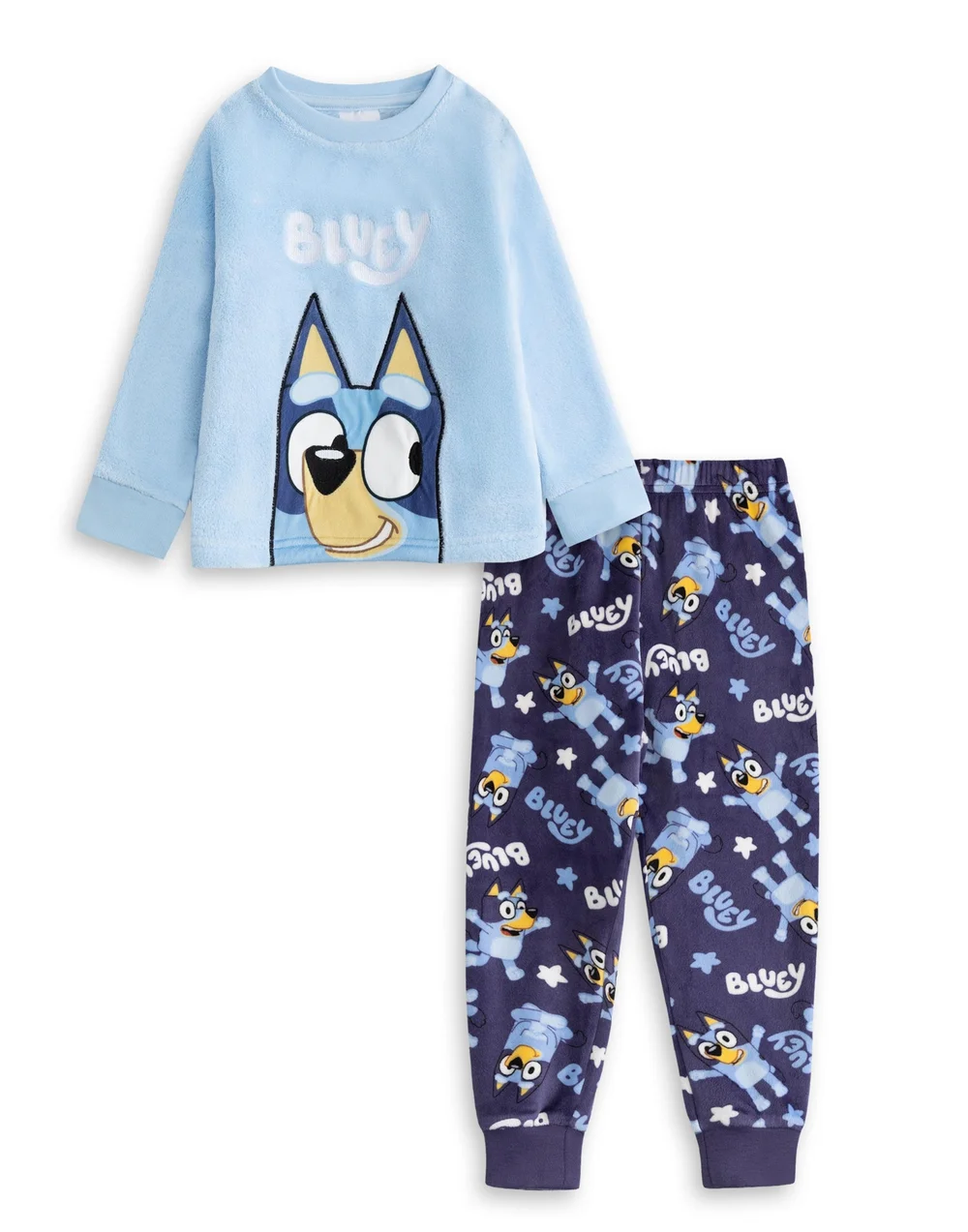 Vanilla Underground Bluey Kids Light Blue Pyjamas (18mnths-7yrs) - Age 3-4 Years Image 1