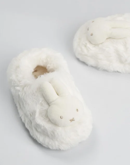 Vanilla Underground Miffy Kids White Mule Slippers (Younger 6-Older 12) - 9 Infants Image 5