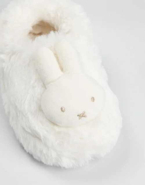 Vanilla Underground Miffy Kids White Mule Slippers (Younger 6-Older 12) - 9 Infants Image 2