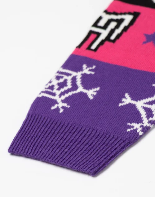 Vanilla Underground Monster High Kids Purple Christmas Jumper (3-14yrs) - 5-6 Yrs Image 4