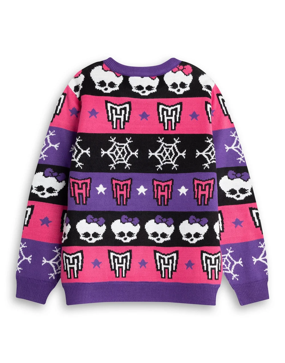 Vanilla Underground Monster High Kids Purple Christmas Jumper (3-14yrs) - 5-6 Yrs Image 2