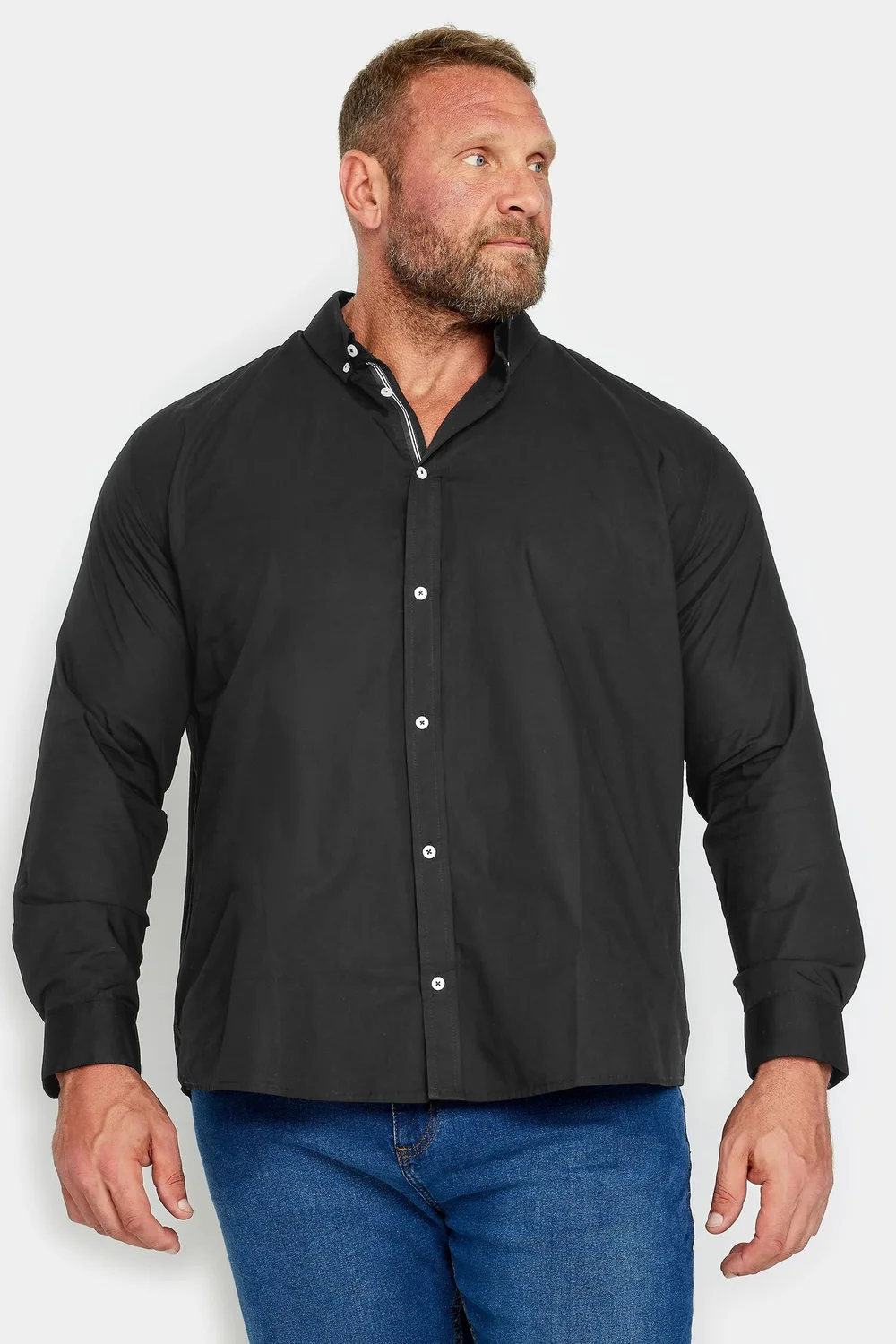 BadRhino Black Poplin Long Sleeve Shirt - 3XL Image 1