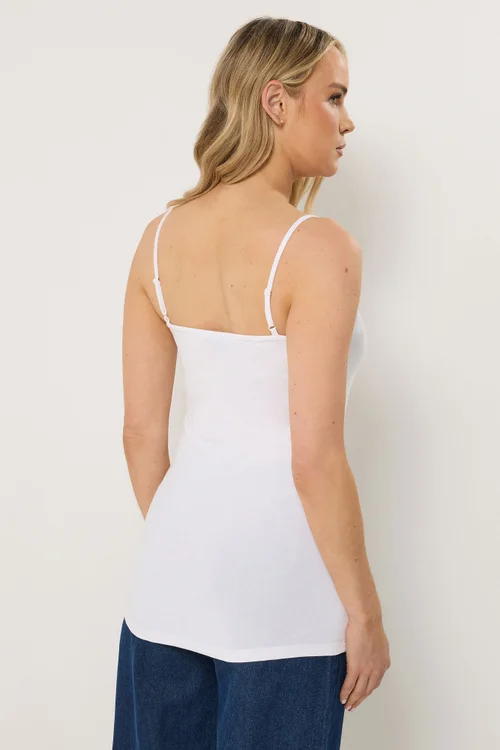 Long Tall Sally 2 Pack Black & White Cami Vest Tops - 10 Image 5