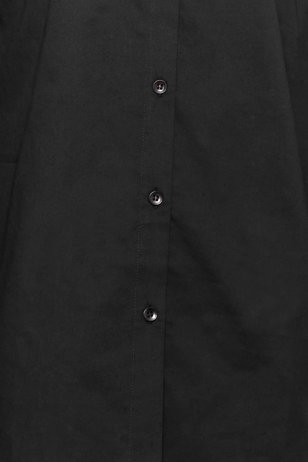 Long Tall Sally Black Fitted Cotton Shirt - 12 Image 5