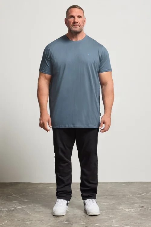 BadRhino 5 Pack Black/Green/White/Brown/Blue Extra Long T-Shirts - 5-6XL Image 3