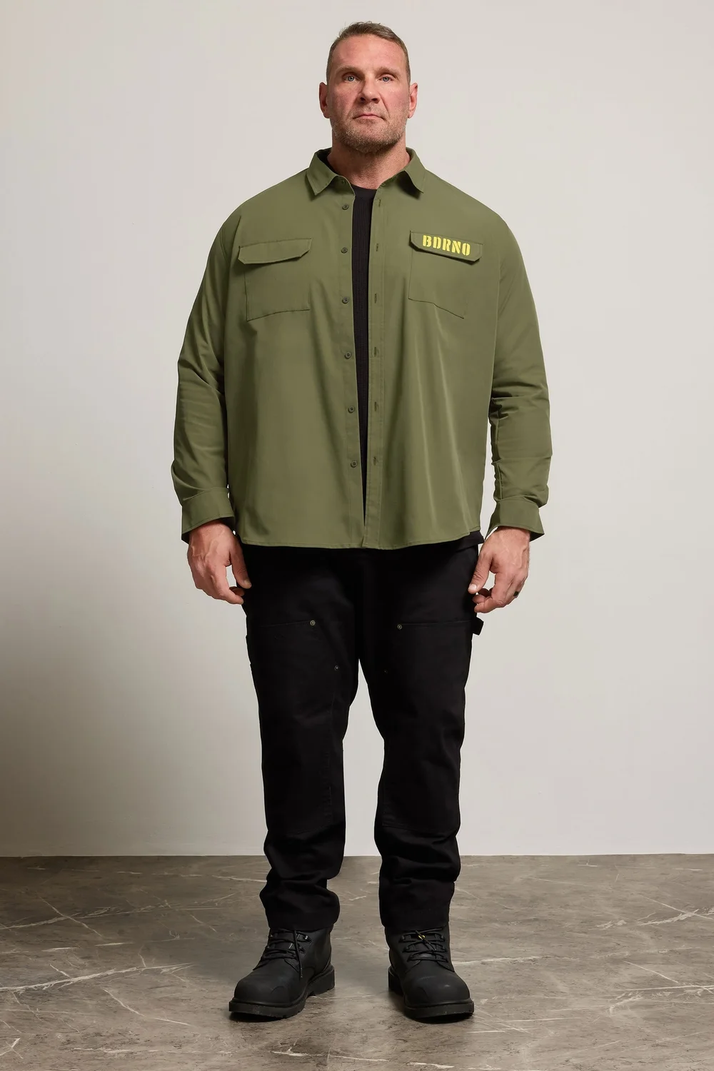 BadRhino Khaki Green Military Ripstop Shirt - 3XL Image 4