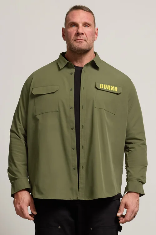 BadRhino Khaki Green Military Ripstop Shirt - 3XL Image 3