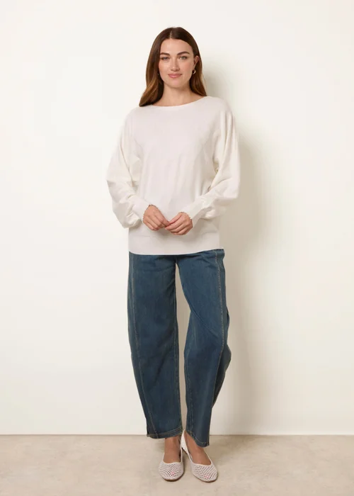 Blue Vanilla Ivory Patterned Jumper - M/L Image 2