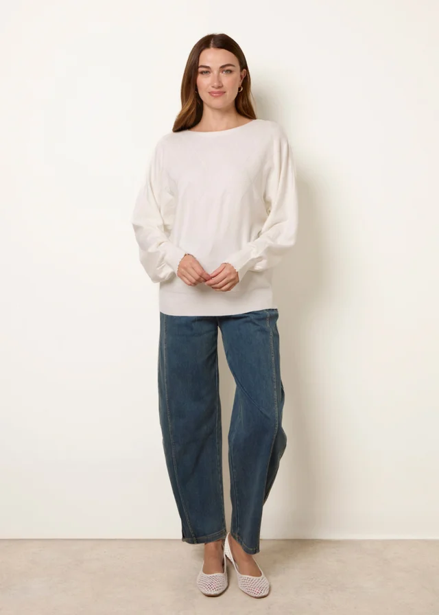 Blue Vanilla Ivory Patterned Jumper
