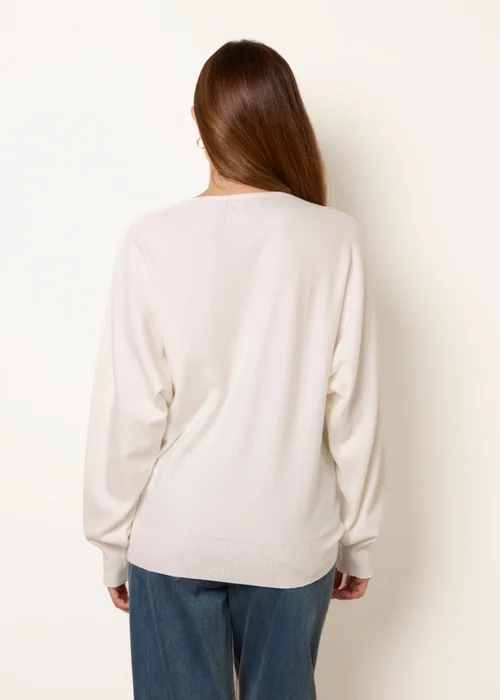 Blue Vanilla Ivory Patterned Jumper - M/L Image 4