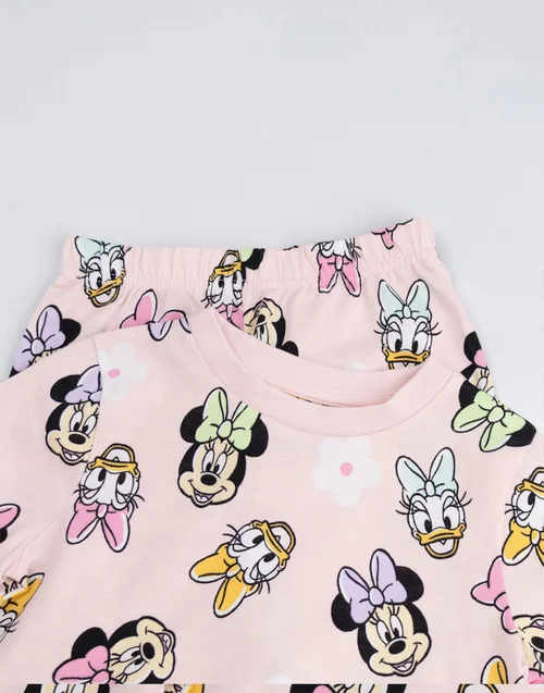 Vanilla Underground Disney Kids Pink 2 Pyjamas (18mnths-8yrs) - Age 3-4 Years Image 4