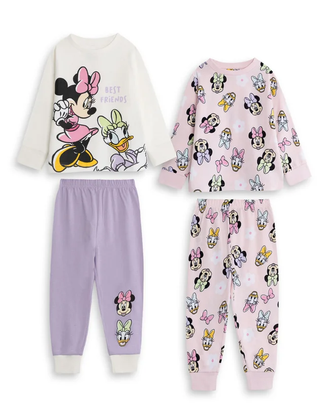 Vanilla Underground Disney Kids Pink 2 Pyjamas (18mnths-8yrs)