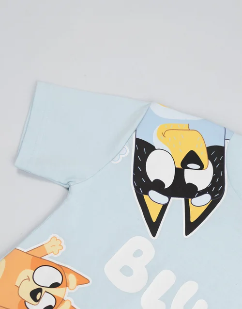 Vanilla Underground Bluey Kids Light Blue 2 Long Leg Pyjamas (18mnths-7yrs) - Age 2-3 Years Image 5