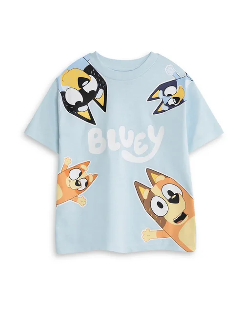 Vanilla Underground Bluey Kids Light Blue 2 Long Leg Pyjamas (18mnths-7yrs) - Age 2-3 Years Image 2