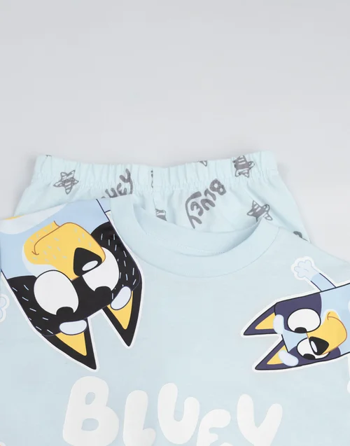 Vanilla Underground Bluey Kids Light Blue 2 Long Leg Pyjamas (18mnths-7yrs) - Age 2-3 Years Image 4