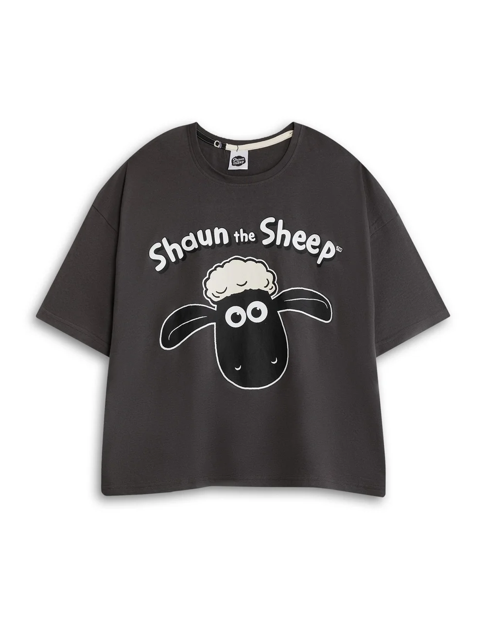 Vanilla Underground Shaun The Sheep Grey Short Sleeve Pyjama Set - M Image 3