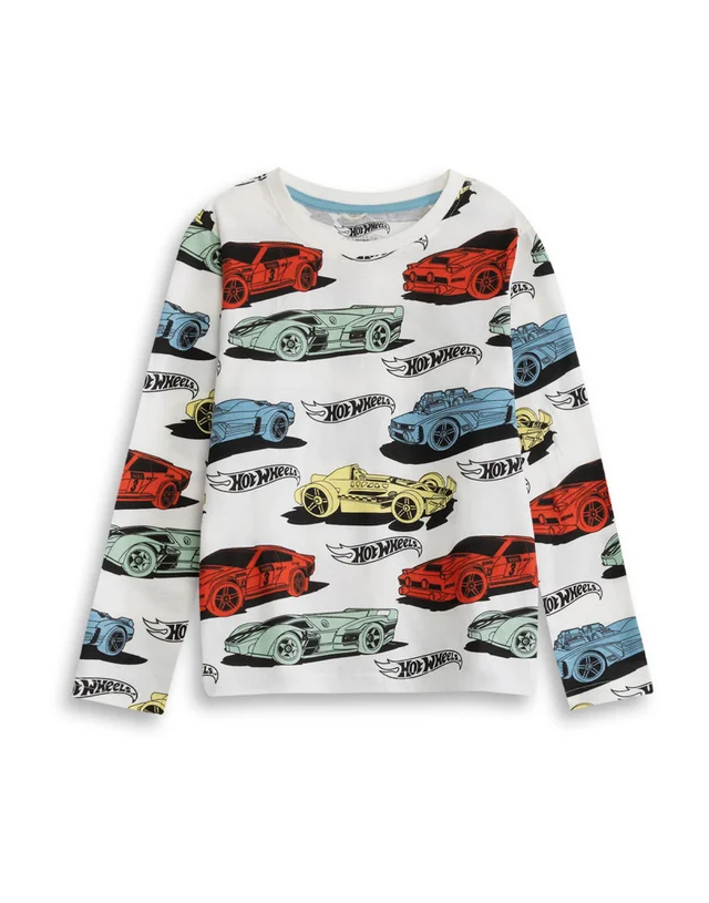 Hot Wheels Kids Long Pyjama Set 2 Pack ( 3-12 Yrs)