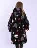Monster High Black Blanket Hoodie - One Size Image 3