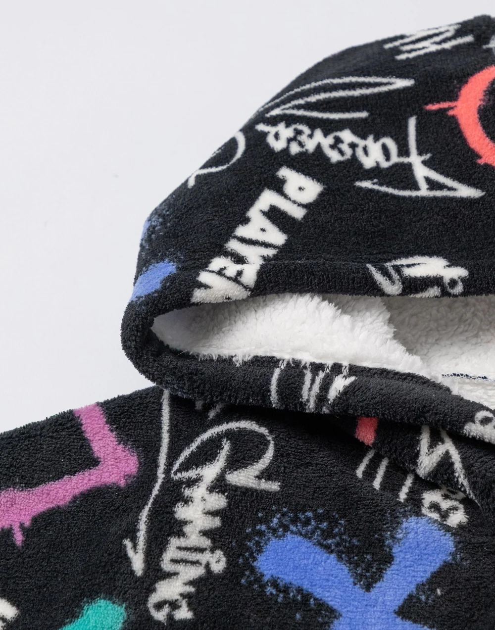 Vanilla Underground PlayStation Kids Black With Colorful Graphics Blanket Hoodie - One Size Image 3
