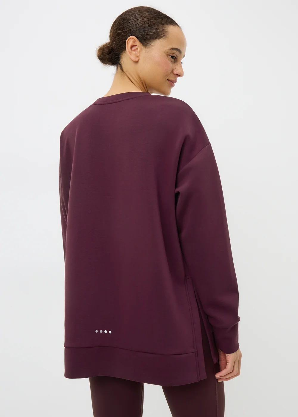 Souluxe Burgundy Graphic Sweatshirt - M Image 3