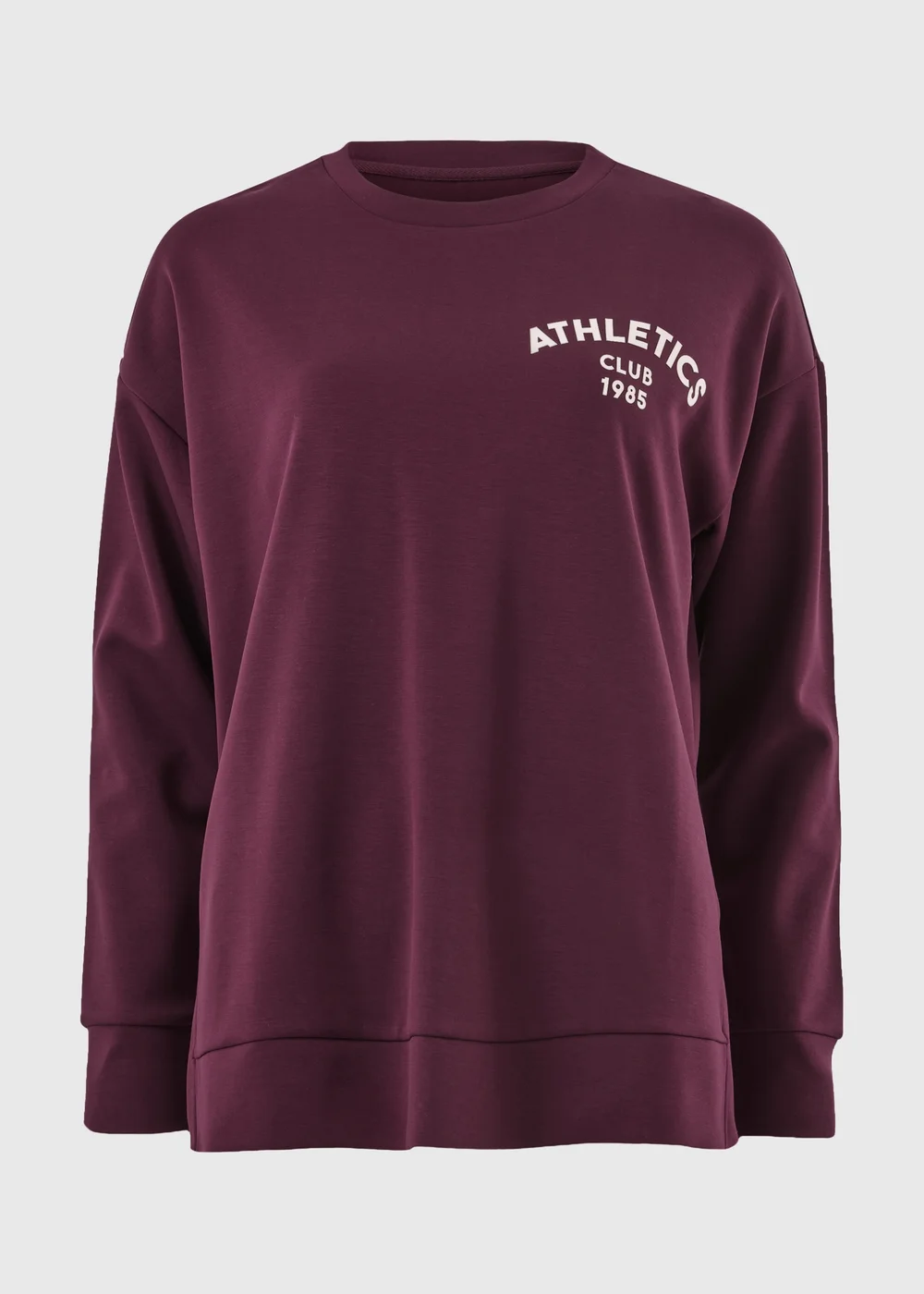 Souluxe Burgundy Graphic Sweatshirt - M Image 4