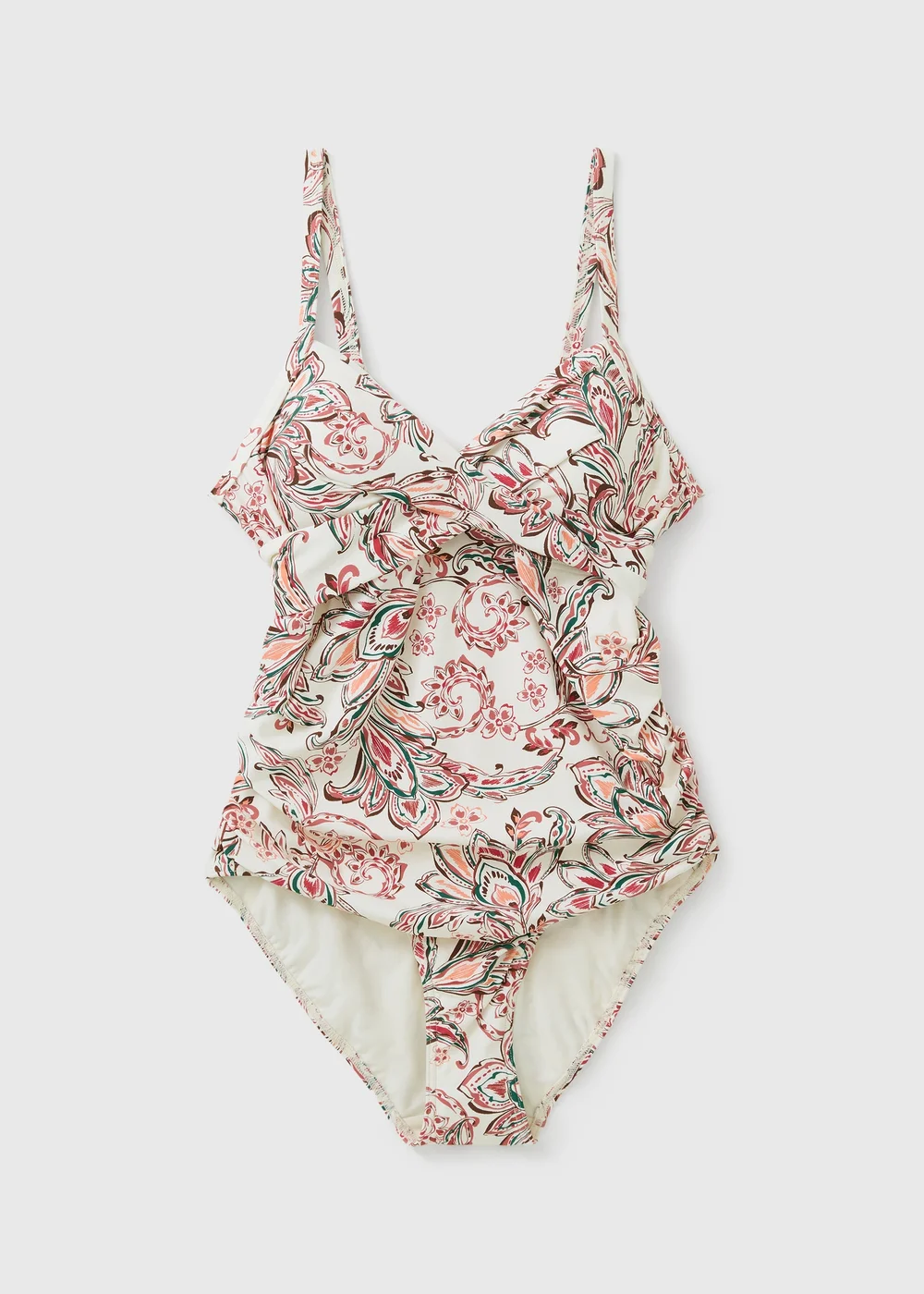 White Paisley Shapewear Swimsuit - 26 Image 3