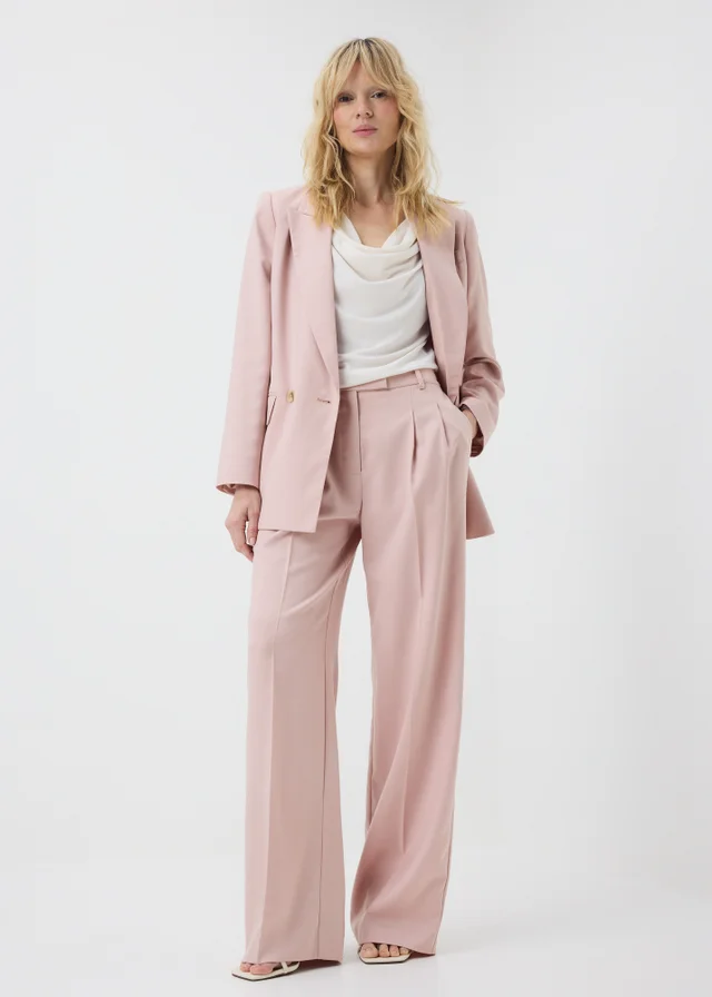 Pink Wide Leg Co Ord Trousers
