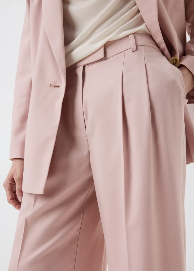 Pink Wide Leg Co Ord Trousers